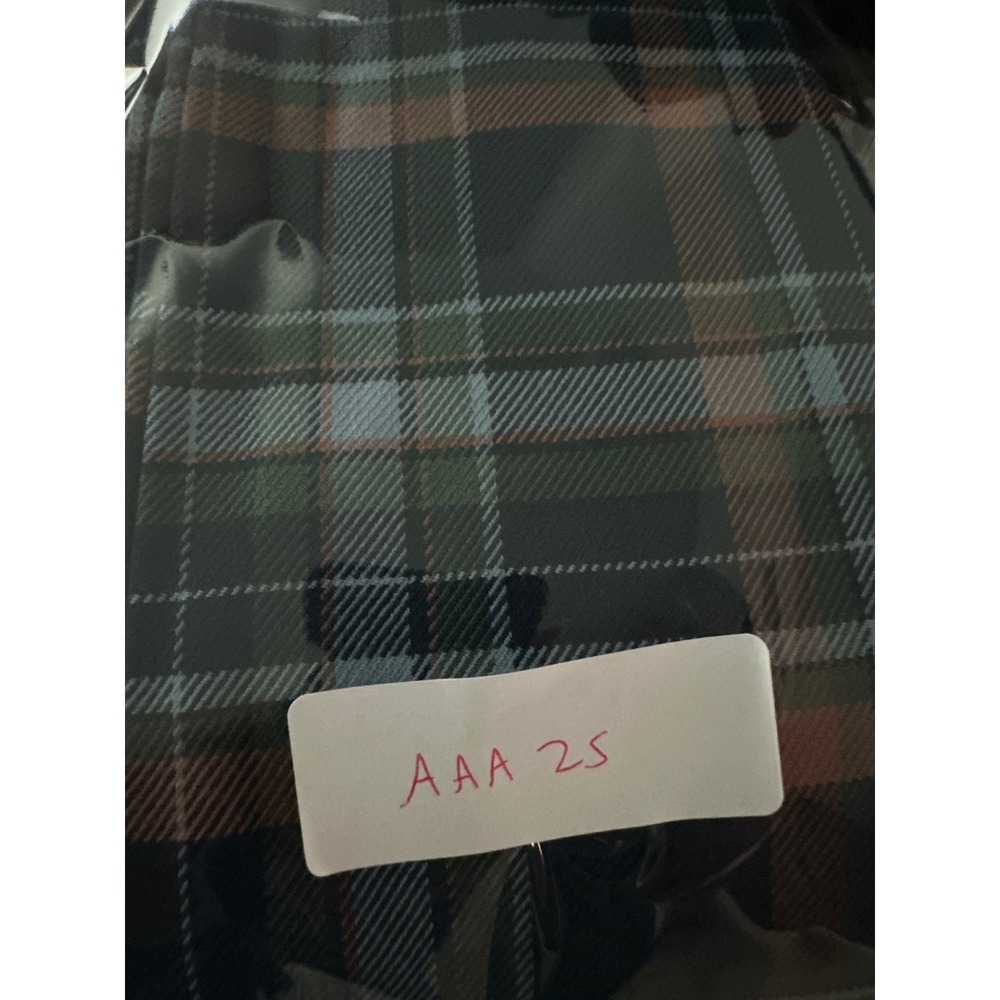 American Eagle Super Hi-Rise Skinny Trouser Navy Plaid Pants Women 8 Regular NEW - Picture 15 of 15